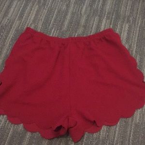 Copper closet red shorts.
